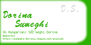 dorina sumeghi business card